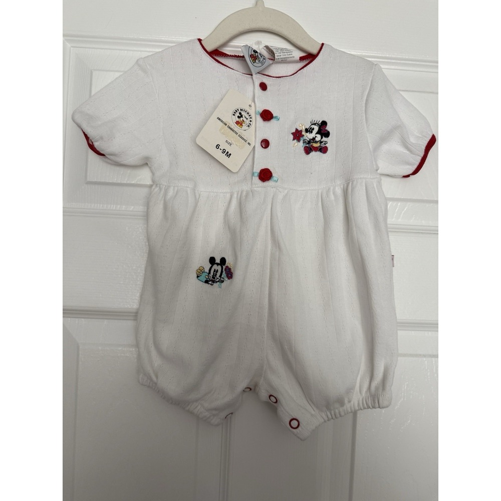 Vintage baby mickey co romper- Nwt Rare- Size 6-9 Months